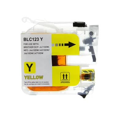 inkClub Blækpatron gul, 800 sider KBA073 Modsvarer: LC123Y