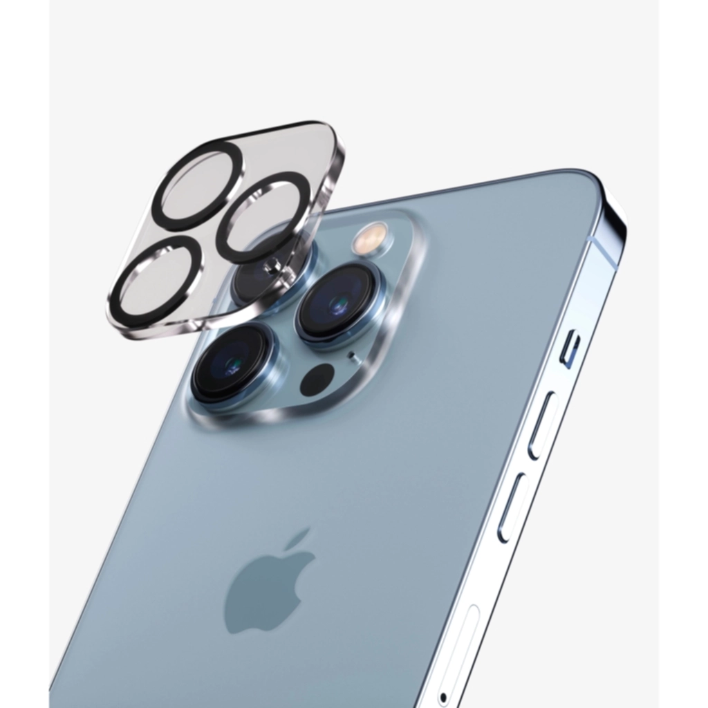 PanzerGlass PicturePerfect - Linsebeskytter for mobiltelefon - omslagskompatibel - rammefarge svart - for Apple iPhone 13 Pro, 13 Pro Max