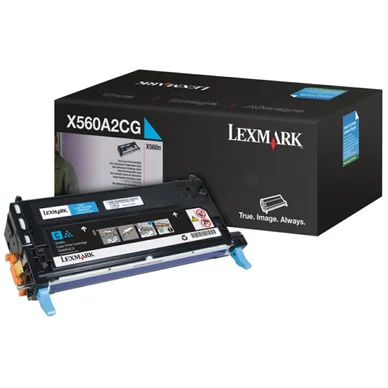 Lexmark Tonerkassette cyan 4.000 sider X560A2CG Modsvarer: N/A