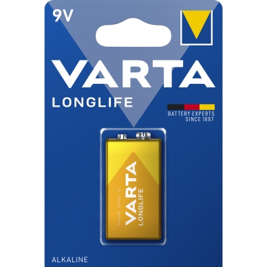 Varta Varta Longlife batteri - 9V 1 pk. 4122101411 Modsvarer: N/A billede