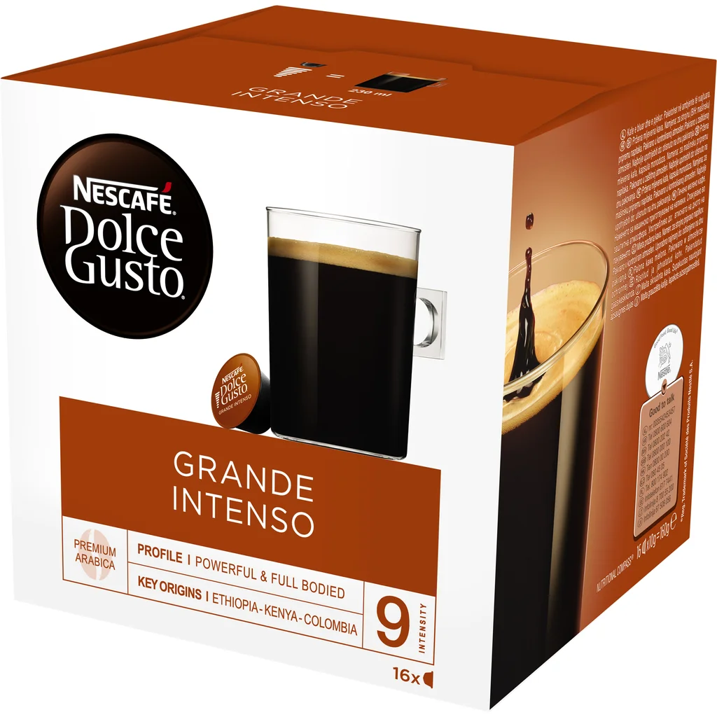 Dolce Gusto Grande Intenso kaffekapslar, 16 port