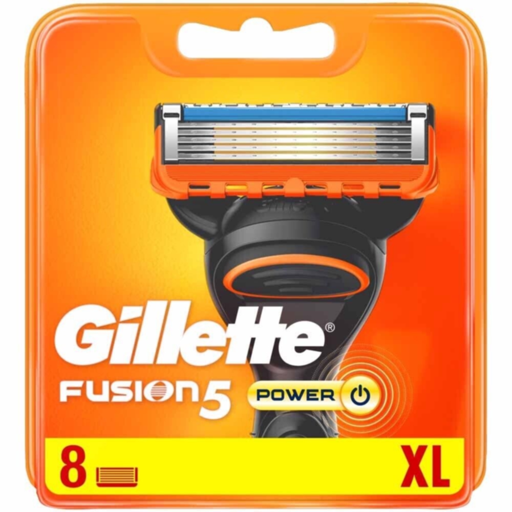 Gillette Gillette Fusion5 Power XL barberblad, 8-pakning