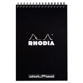 Rhodia NotePad wire black A5 dot