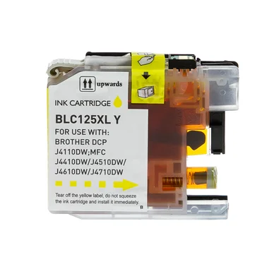 inkClub Blækpatron gul, 1.400 sider KBA067 Modsvarer: LC125XLY