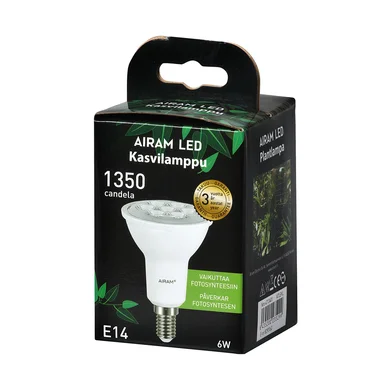 Airam LED Växtlampa E14 6W 3500K 400lm