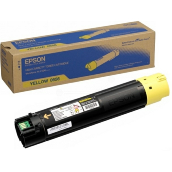 Epson Tonerkassett gul, 13.700 sider S050656 Tilsvarer: N/A