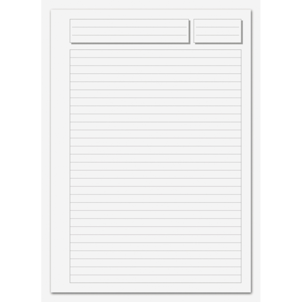 Konferensblock, 20 st, A4 70g 10 blad linjerat