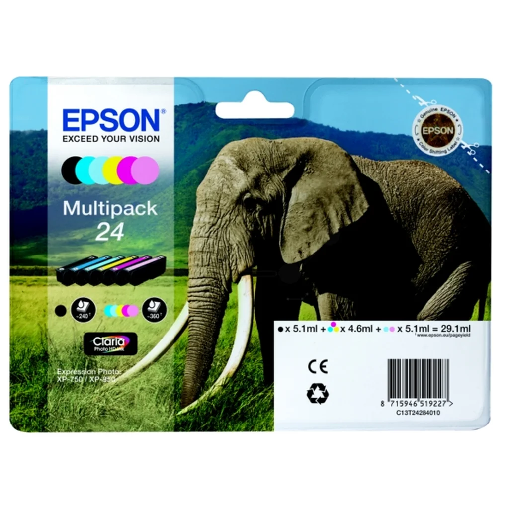Epson 24 Bläckpatron Multipack BK + CMY