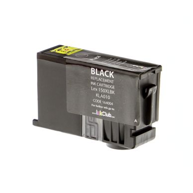Blækpatron, erstatter Lexmark 150XL, sort