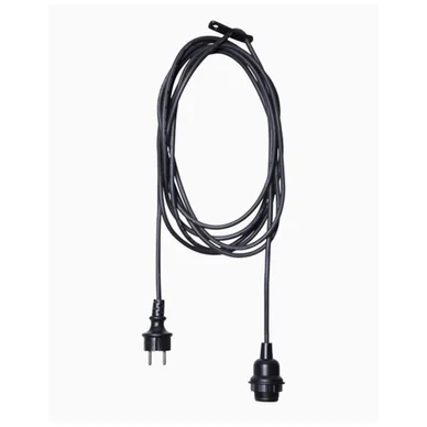 Star Trading Ripustinjohto ulkokäyttöön 5 m E27 musta 418-30 Vastaa: N/A