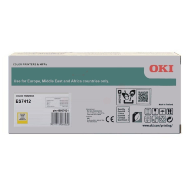OKI - yellow - original - toner cartridge (alternative for: 46507621) - Laser toner Yellow