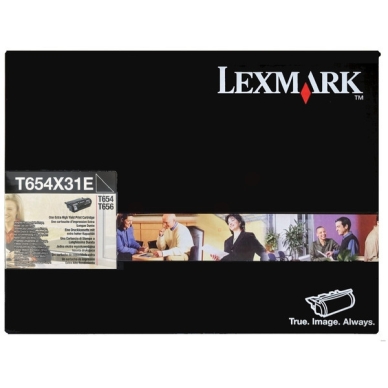 Lexmark Värikasetti musta Extra High Yield 36.000 sivua T654X31E Vastaa: N/A