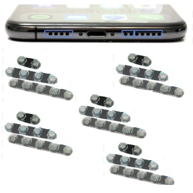 inkClub alt Högtalargaller för iPhone XS Max, silver, 5 st, OEM