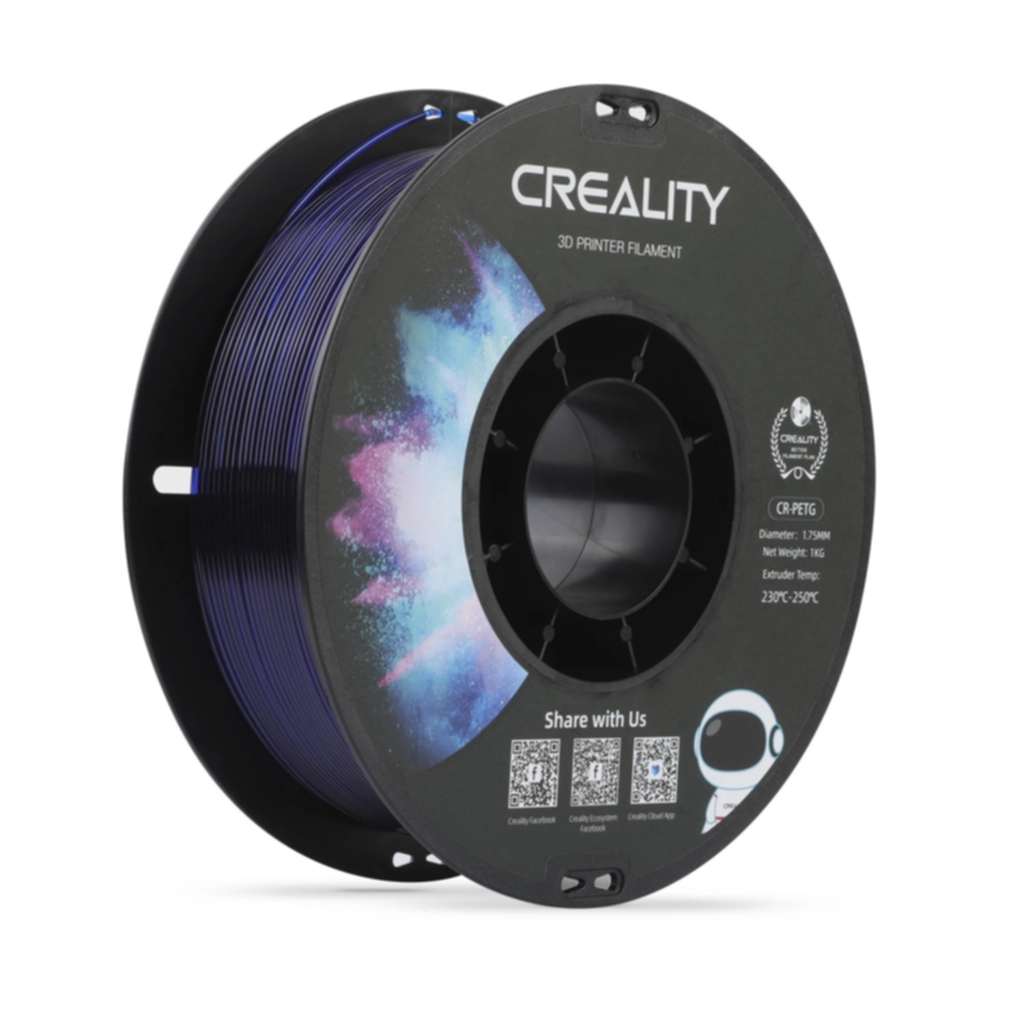 Creality Creality Creality CR-PETG - 1.75mm - 1kg Blue Translucent PETG-filament,3D skrivarförbrukning