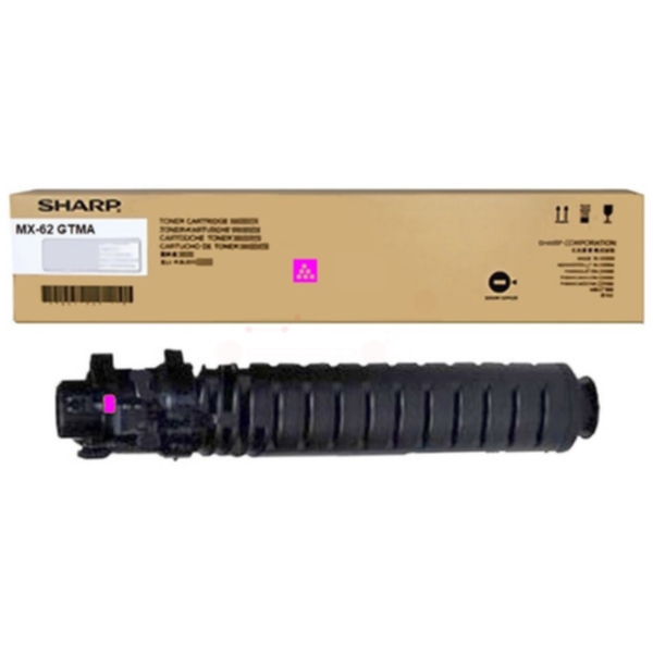 Sharp Tonerkassett magenta 40.000 sider MX62GTMA Tilsvarer: N/A
