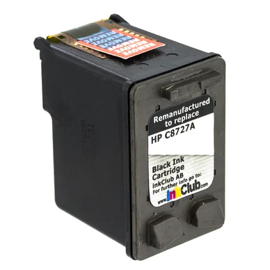 inkClub Blækpatron, erstatter HP 27, sort, 10 ml MHA150 Modsvarer: C8727A
