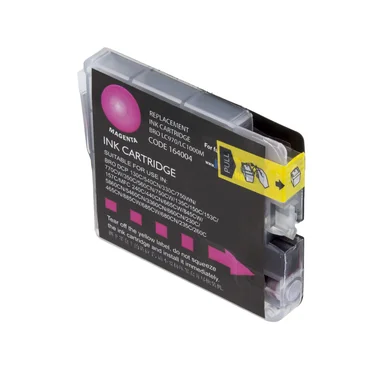 Bläckpatron magenta, ersätter Brother LC1000M, LC970M