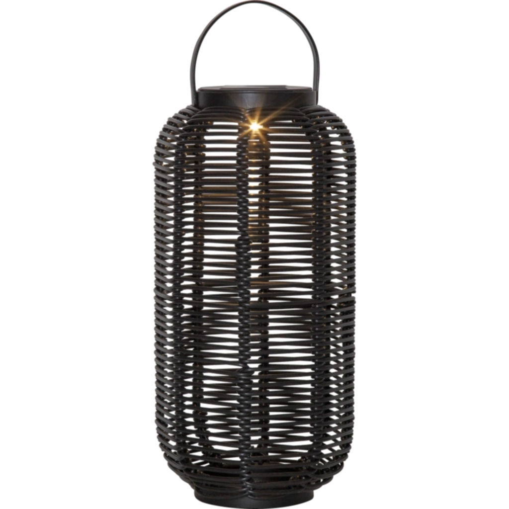 solcellslykta svart 30cm
