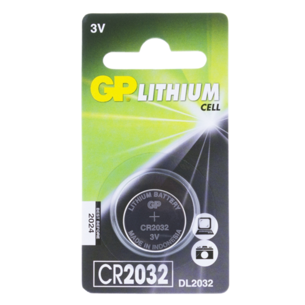 GP BATTERIES GP CR 2032-C1 Batterier og ladere,Litiumbatterier,Knappeceller