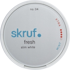 Skruf Fresh No. 4 Mint Xtra Strong Slim White