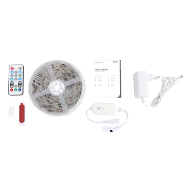 Smart Home RGBIC LED-list, 5 meter, adresserbar, musik­synk