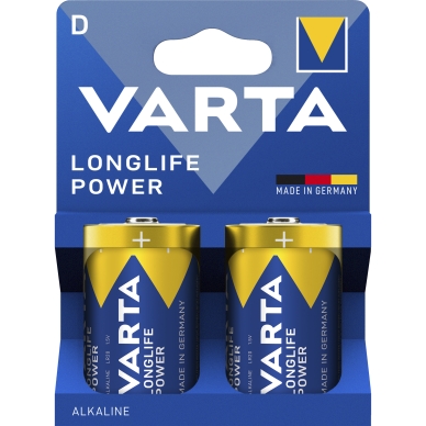 Varta Varta Longlife Power D batteri - 2 pk. 4920614422 Modsvarer: N/A billede