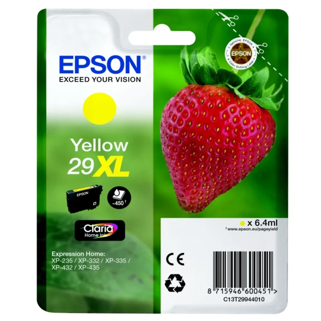 Epson 29XL Bläckpatron Gul