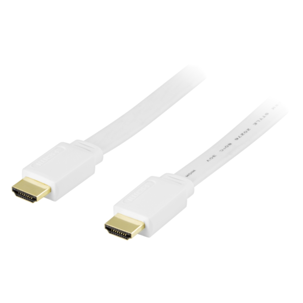 DELTACO DELTACO HDMI-kabel, v1.4+Ethernet, 19-pin ha-ha, 1080p,1m Bilde,Kablar