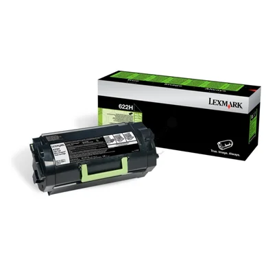 Lexmark 622HE - Højtydende - sort - original - tonerpatron Lexmark Corporate - for Lexmark MX710, MX711, MX810, MX811, MX812