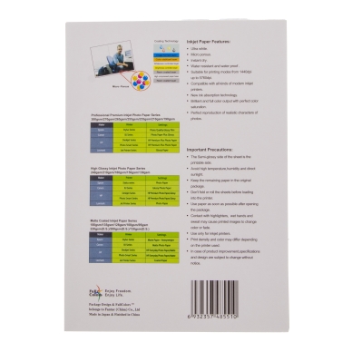 Silky Inkjet fotopapper, 5760dpi, 270g/m2, 20ark