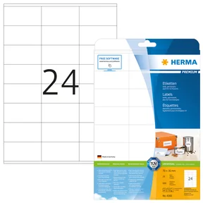 Etikett HERMA Premium A4 70x36 (25)