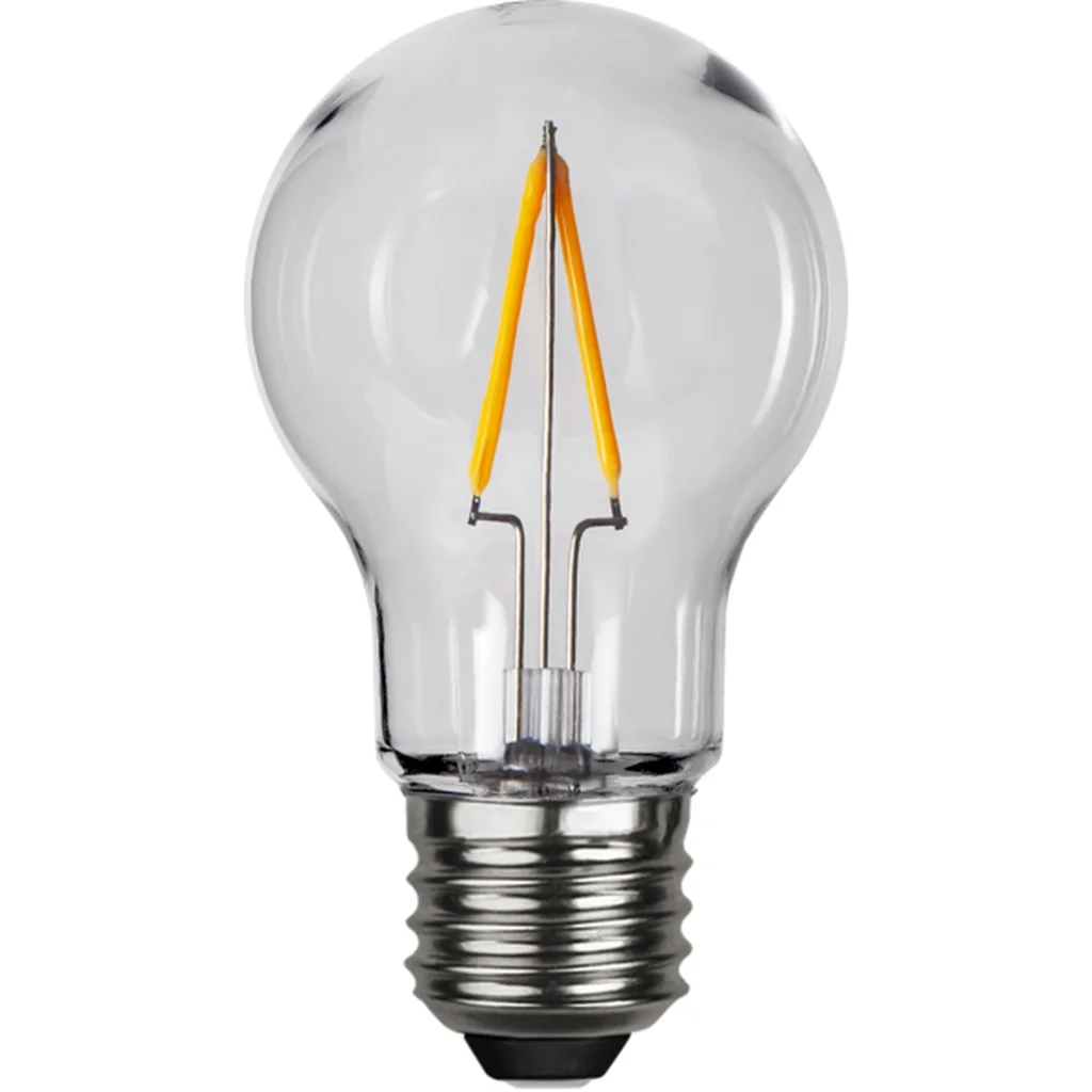 LED-lampa E27 A60 1W 2200K 80lm PC Cover Filament
