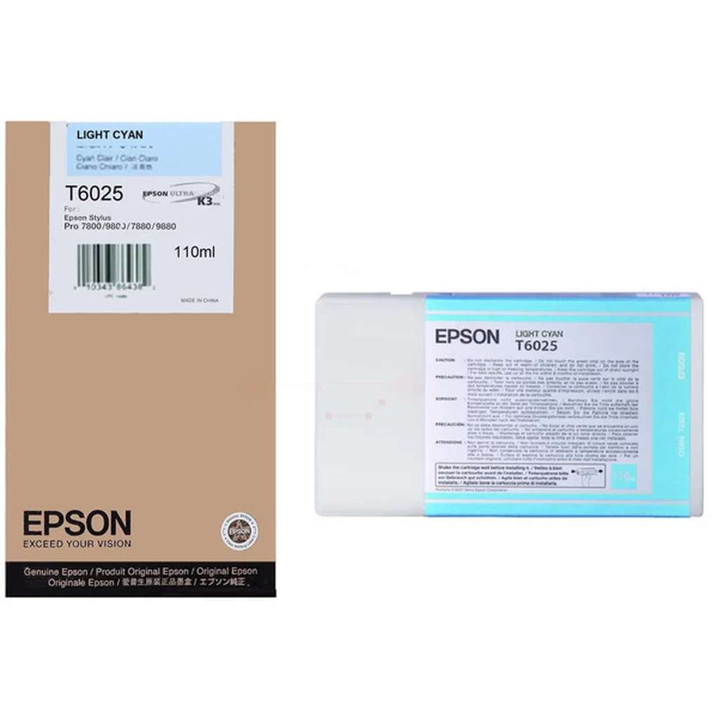 Epson T6025 Bläckpatron Ljus cyan