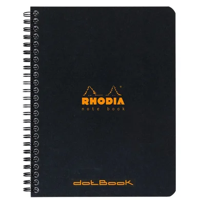 Rhodia NoteBook wire black A5+ ruled Rhodia NoteBook wire black A5+ ruled
