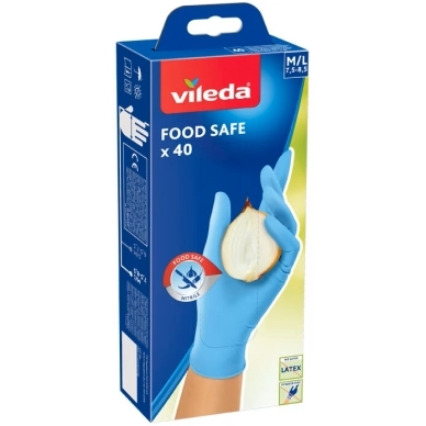 Vileda alt Vileda Food Safe 40 talouskäsine herkille käsille M/L