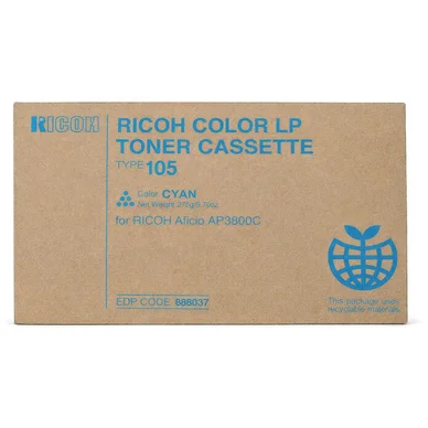Ricoh Tonerkassette cyan 10.000 sider 888037 Modsvarer: N/A