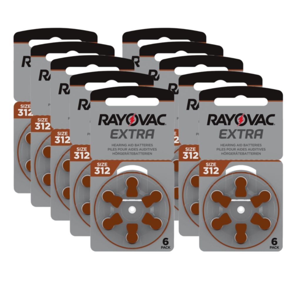 RAYOVAC Rayovac Extra Advanced ACT 312 brun 10-pakk Batterier og ladere,Batterier til høreapparat