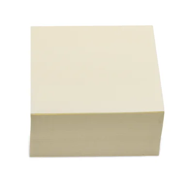 Notes kube, standard 76x76mm gul, 400bl Notes kube, standard 76x76mm gul, 400bl