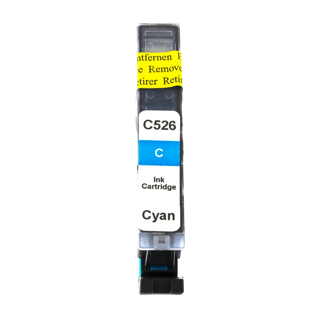 Bläckpatron cyan, ersätter Canon CLI-526 C