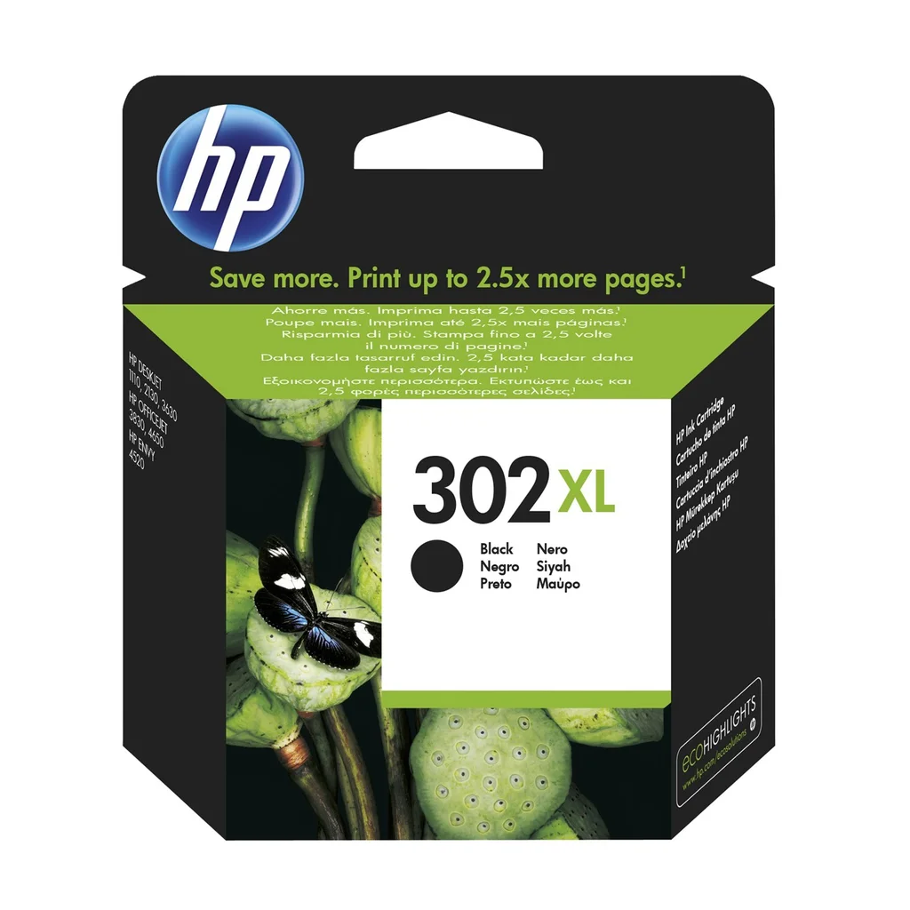 HP 302XL Bläckpatron Svart