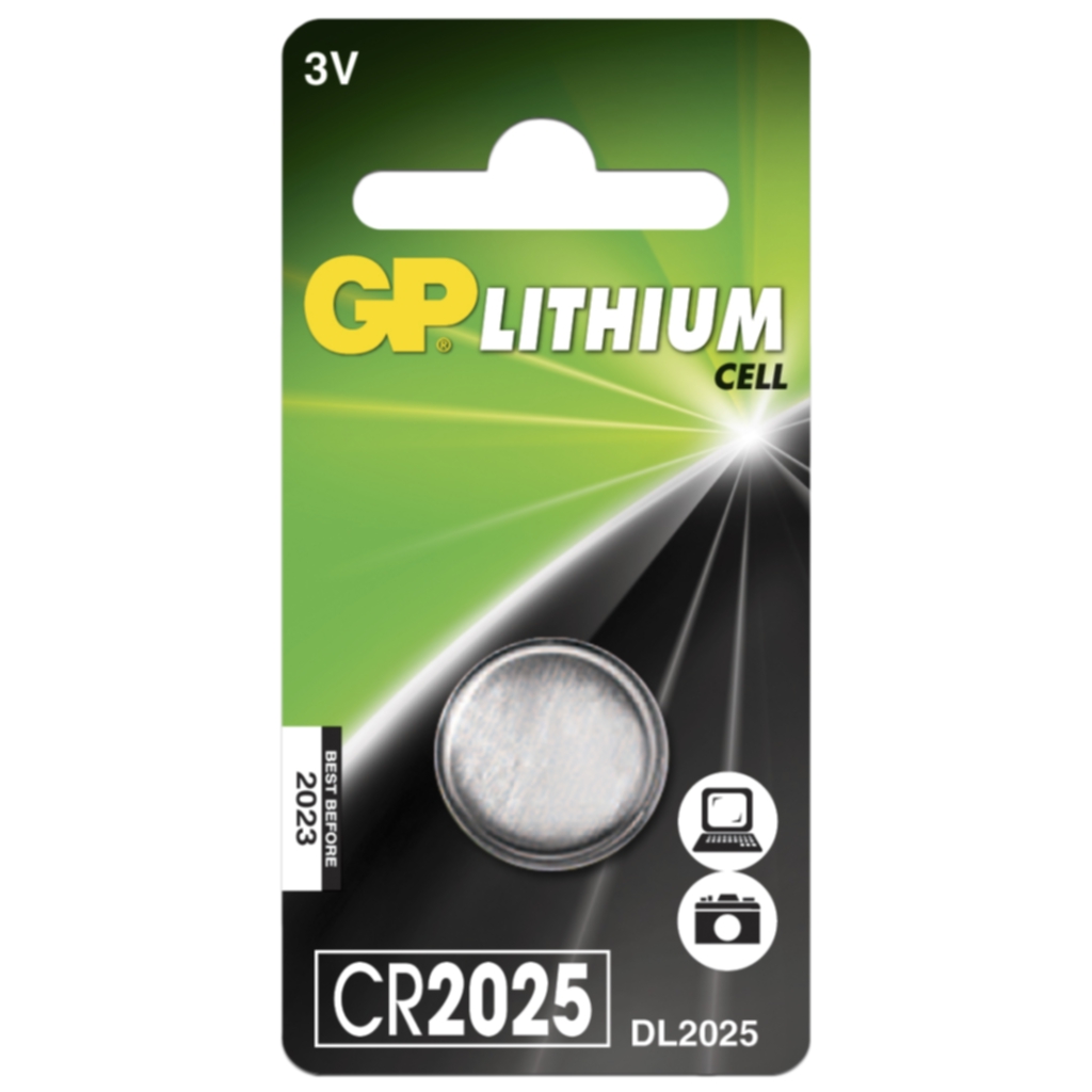 GP BATTERIES GP CR 2025-C1 Batterier og ladere,Litiumbatterier,Knappeceller