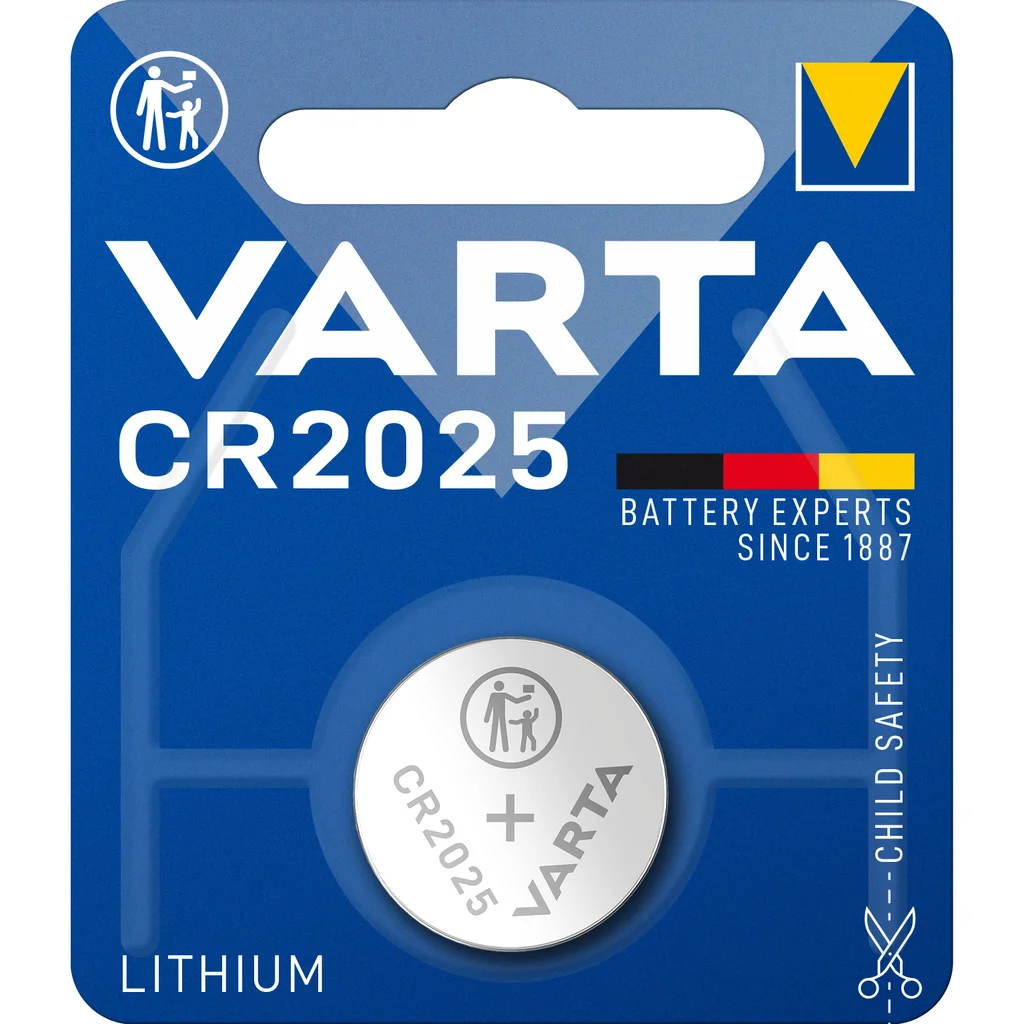 Varta CR2025 Litium knappcellsbatteri - 1 Pack