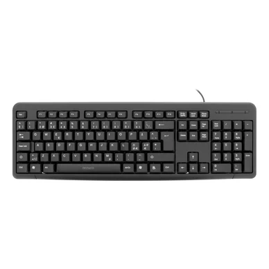 Deltaco tangentbord, nordisk layout, USB, svart