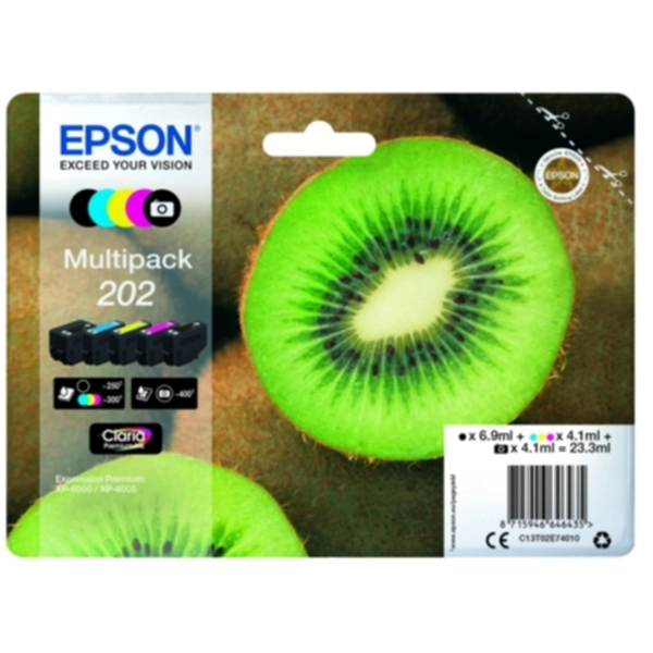 Epson 202 Bläckpatron Multipack BK/PBk/C/M/Y