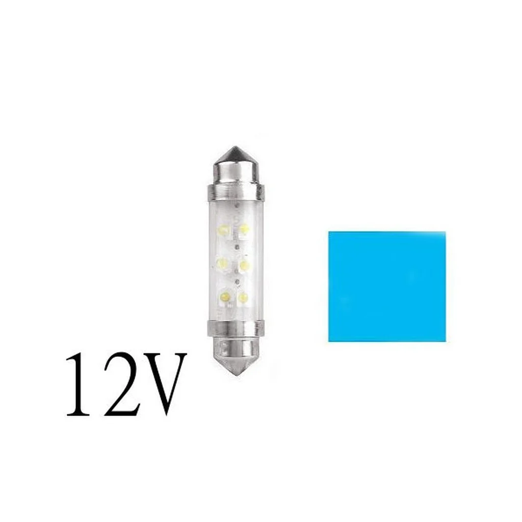 Bosma blå LED spollampa 10x42 S8,5 12V 2-pack