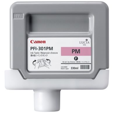 Canon Canon PFI-301 PM Mustepatruuna vaalea magenta, CANON