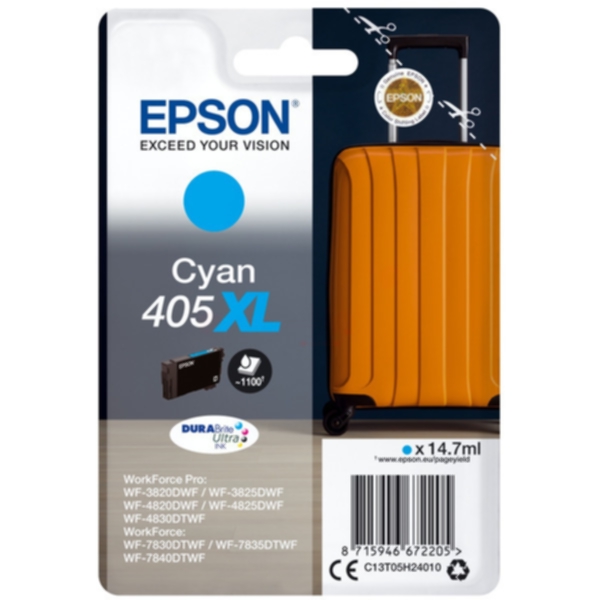 Bilde av Epson Epson 405xl Blekkpatron Cyan T05h2 Tilsvarer: N/a