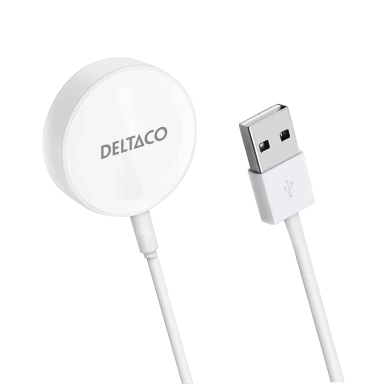DELTACO Deltaco laturi for Apple Watch, USB-A, 1 m