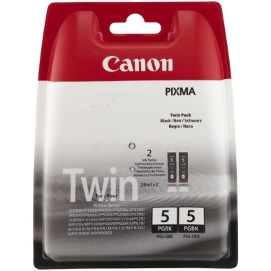 CANON alt Canon PGI-5BK Blekkpatron svart 2pk