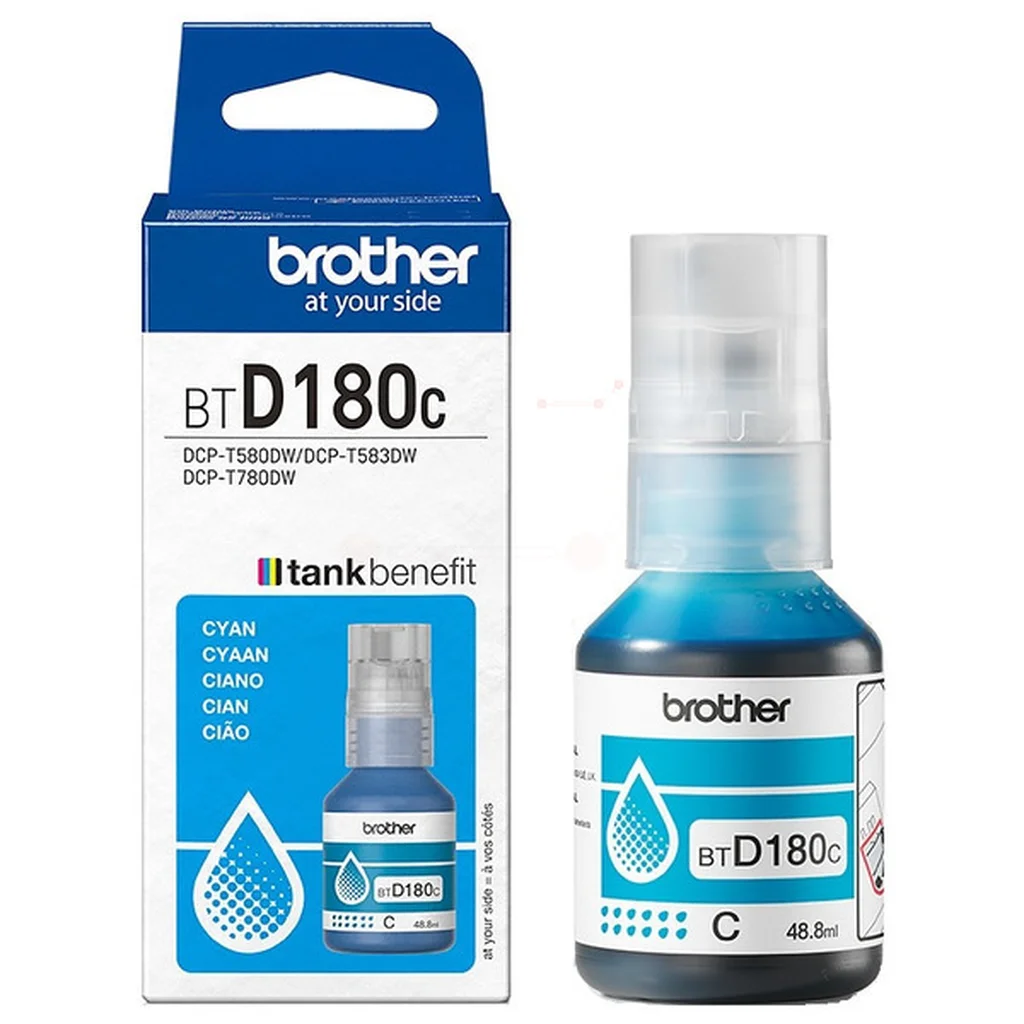 Brother BTD180 Bläckflaska cyan